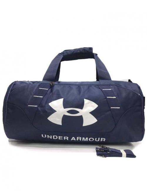 شنطة هاندباج under armour للرحلات قماش وتر بروف وسوستة رئيسية وسوستة فرعية ومكان مخصص للاب توب