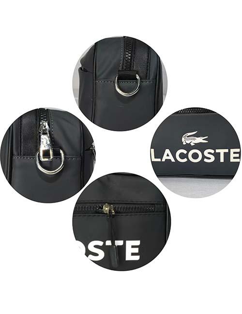 شنطة كروس ماركة lacoste  خامة وتربروف مع يد علوية ودراع عريض