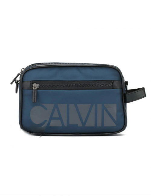 شنطة كروس ماركة calvin خامة وتربروف مع يد جانبية ودراع عريض قابل للتعديل الشنطة سوستة رئيسية