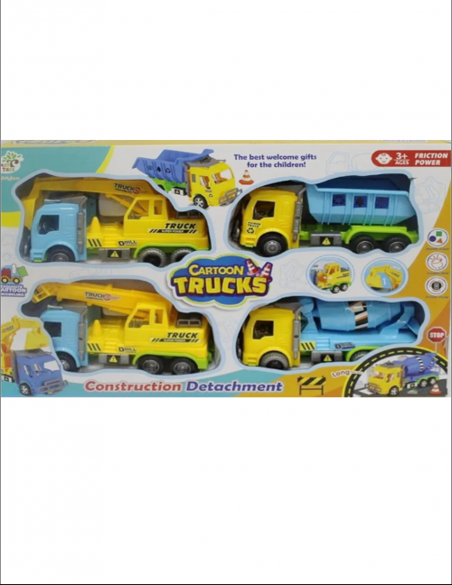 مجموعة عربيات “Cartoon Trucks” وظائف مختلفة