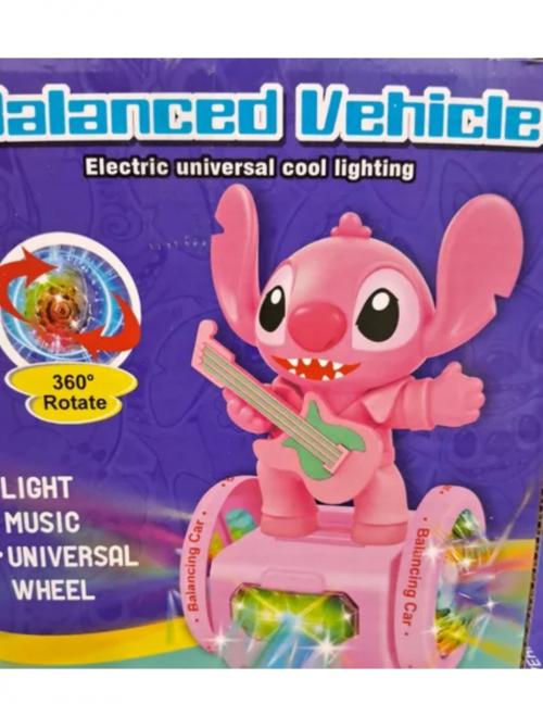 لعبة عربية متوازنة بشخصية كرتونية Stitch - حركة وأنوار ومزيكا