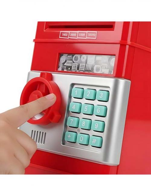 حصّالة خزنة للأطفال بباسورد – حصالة ذكية بسحب الفلوس مثل ATM – تعليم الادخار بطريقة ممتعة وآمنة