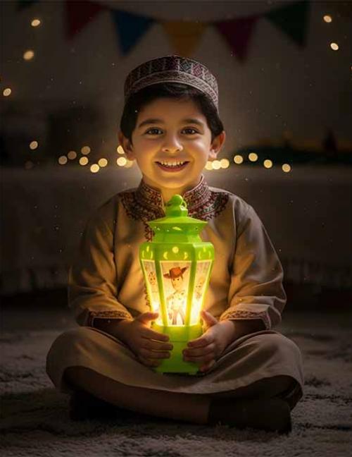 فانوس رمضان للأطفال صوت وضوء | فانوس ملون بيغني بشخصيات كرتونية محببة