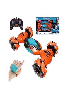 سيارة تحكم عن بعد بساعة اليد والريموت - سيارة بهلوانية ذكية قابلة للتحول ودوران 360 درجة