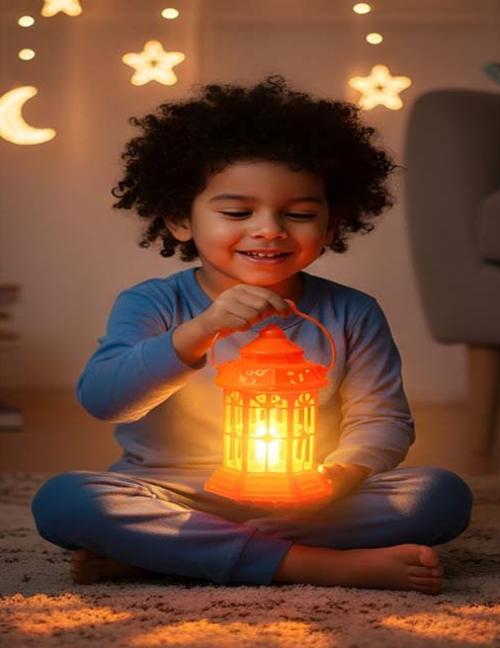 فانوس رمضان للأطفال بلاستيك – إضاءة مميزة وتصميم جذاب