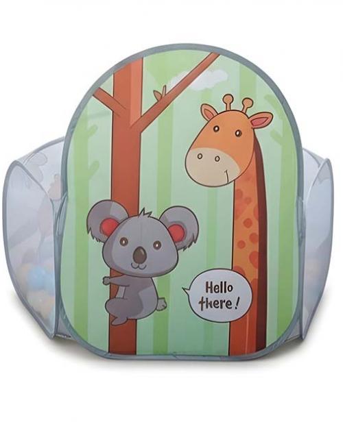 خيمة ألعاب أطفال بباسكيت – بيت كرات مع باسكت تصويب، لعبة حركية تعليمية للأولاد والبنات