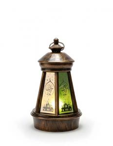 فانوس رمضان تراثي بإضاءة هادئة | فانوس زينة رمضانية بتصميم أنيق