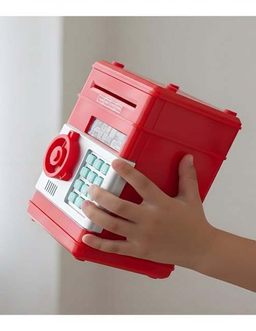 حصّالة خزنة للأطفال بباسورد – حصالة ذكية بسحب الفلوس مثل ATM – تعليم الادخار بطريقة ممتعة وآمنة