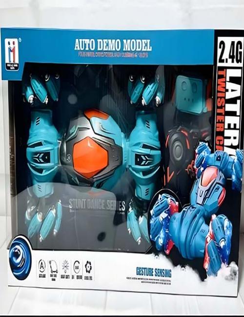 سيارة تحكم عن بعد بساعة اليد والريموت - سيارة بهلوانية ذكية قابلة للتحول ودوران 360 درجة