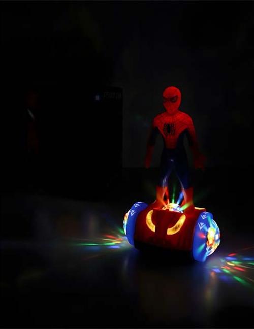 فانوس رمضان سبايدر مان متحرك – فانوس أطفال بيغني أغاني رمضان بإضاءة وحركات – يعمل بالبطارية