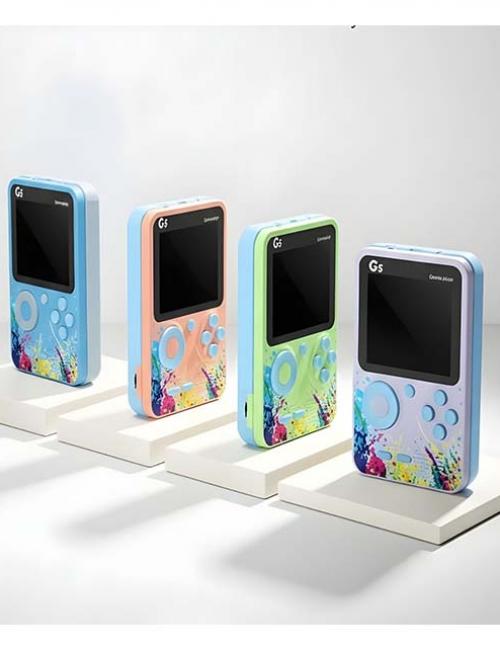 جهاز ألعاب الفيديو G5 الكلاسيكي المحمول – أكثر من 400 لعبة ريترو – قابل للشحن مع توصيل بالتلفزيون