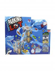 كراج مسار سيارات القرش متعدد الطوابق - لعبة مغامرات وسباق السيارات للأطفال