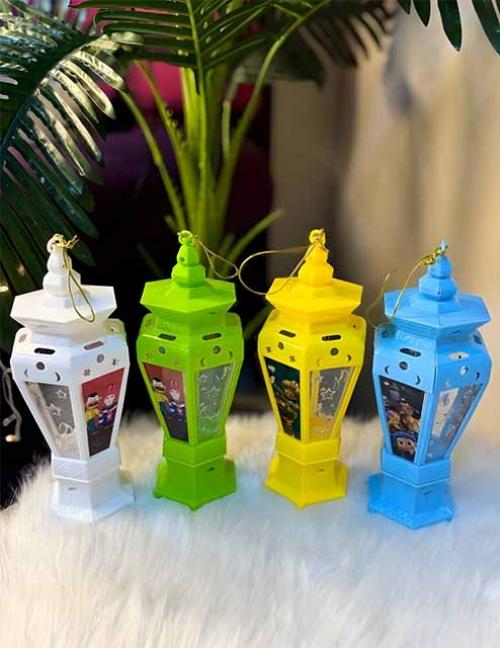 فانوس رمضان للأطفال صوت وضوء | فانوس ملون بيغني بشخصيات كرتونية محببة