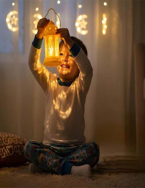 فانوس رمضان للأطفال بلاستيك – إضاءة مميزة وتصميم جذاب
