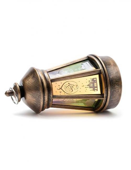 فانوس رمضان تراثي بإضاءة هادئة | فانوس زينة رمضانية بتصميم أنيق