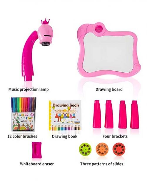 ترابيزة رسم وتعليم للأطفال ببروجكتور ضوئي وموسيقى – لعبة تعليمية تنمي الإبداع والتركيز