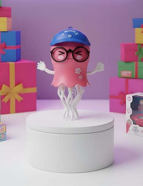 الأخطبوط الموسيقي الراقص – روبوت DJ تفاعلي للأطفال بإضاءة وصوت وحركة