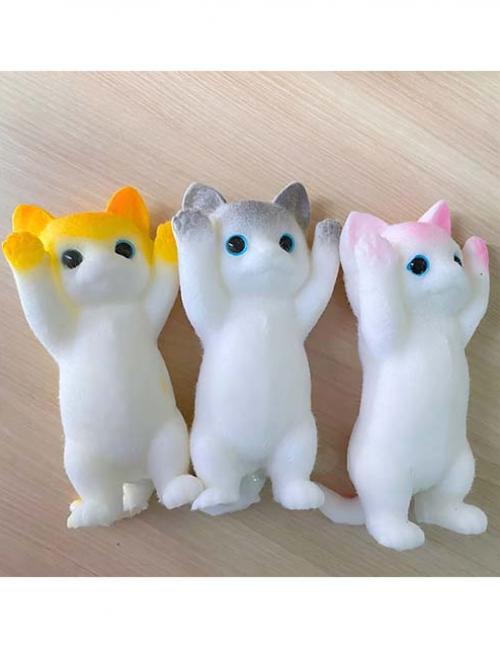 لعبة قطة سكوتش مطاطية قابلة للتمدد – شنطة شفافة كيوت للأطفال