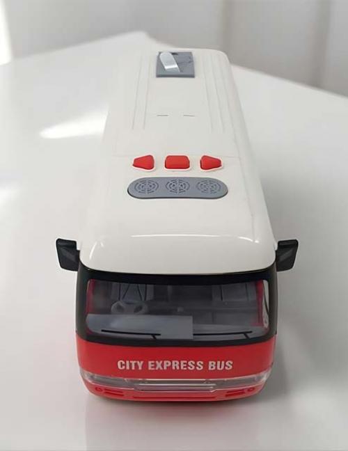 لعبة أتوبيس المدينة للأطفال – باص مدينة واقعي متعدد الألوان – لعبة سيارات تعليمية وتنموية