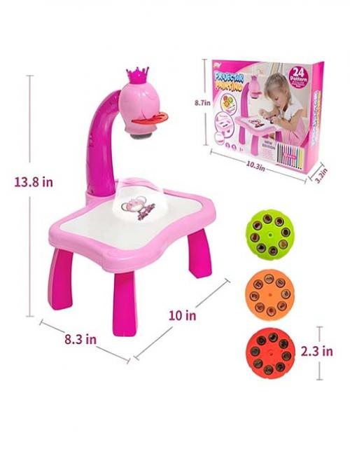 ترابيزة رسم وتعليم للأطفال ببروجكتور ضوئي وموسيقى – لعبة تعليمية تنمي الإبداع والتركيز