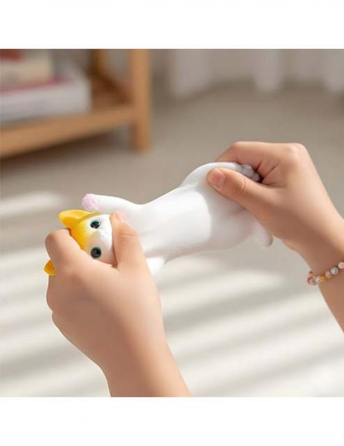 لعبة قطة سكوتش مطاطية قابلة للتمدد – شنطة شفافة كيوت للأطفال