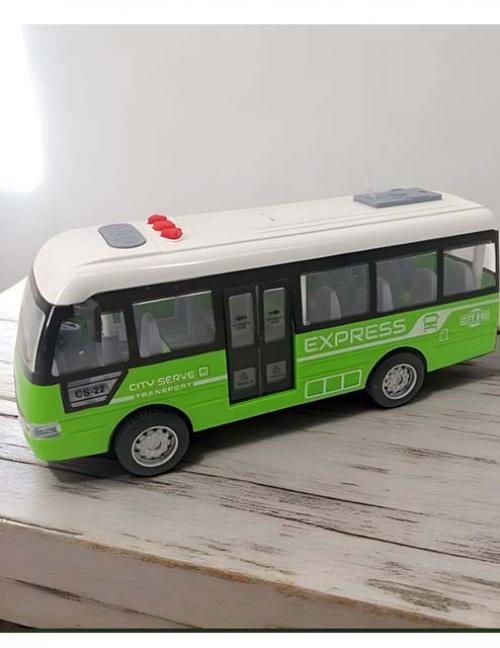 لعبة أتوبيس المدينة للأطفال – باص مدينة واقعي متعدد الألوان – لعبة سيارات تعليمية وتنموية