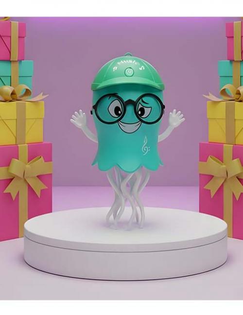 الأخطبوط الموسيقي الراقص – روبوت DJ تفاعلي للأطفال بإضاءة وصوت وحركة