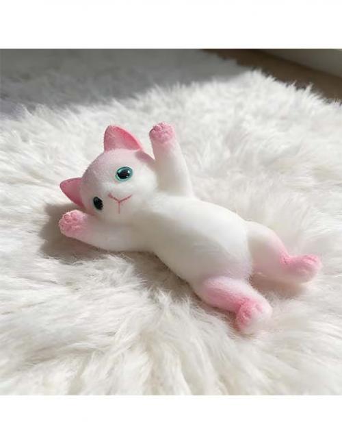 لعبة قطة سكوتش مطاطية قابلة للتمدد – شنطة شفافة كيوت للأطفال