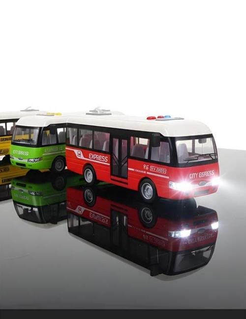 لعبة أتوبيس المدينة للأطفال – باص مدينة واقعي متعدد الألوان – لعبة سيارات تعليمية وتنموية