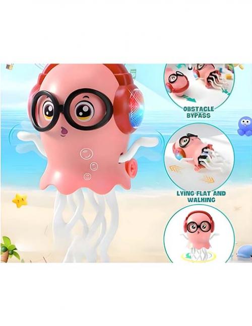 الأخطبوط الموسيقي الراقص – روبوت DJ تفاعلي للأطفال بإضاءة وصوت وحركة