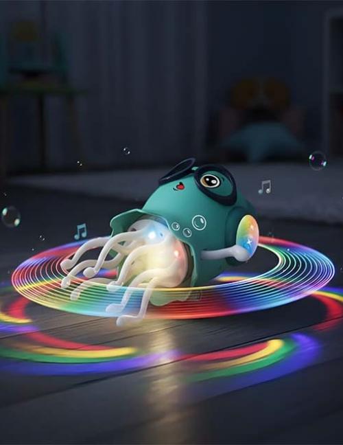 لعبة الأخطبوط الموسيقية المتحركة للأطفال – إضاءة وأصوات – تتحرك وتتجنب العوائق