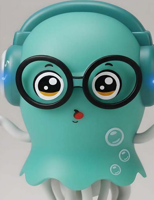 لعبة الأخطبوط الموسيقية المتحركة للأطفال – إضاءة وأصوات – تتحرك وتتجنب العوائق