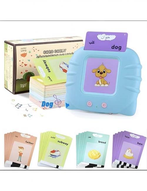 لعبة كروت تعليمية ناطقة للأطفال مع جهاز ذكي – تعليم الكلمات والأصوات – تنمية اللغة والتركيز