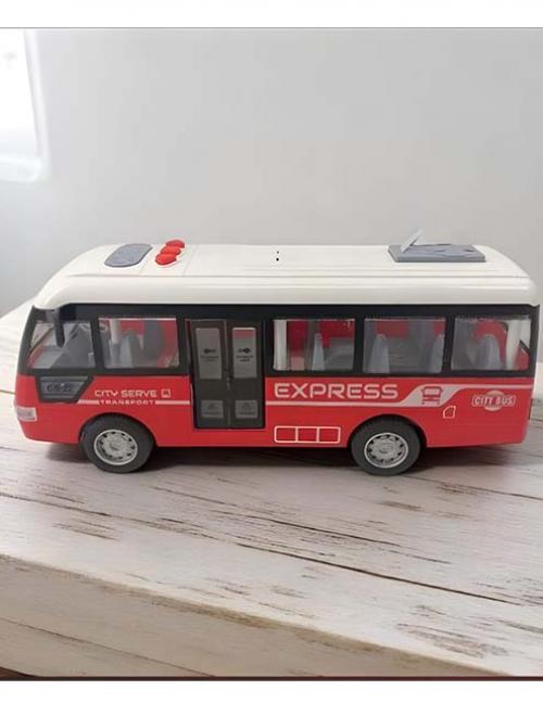 لعبة أتوبيس المدينة للأطفال – باص مدينة واقعي متعدد الألوان – لعبة سيارات تعليمية وتنموية