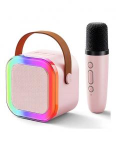 سماعة كاريوكي للأطفال مع مايك – مكبر صوت بإضاءة LED وموسيقى ممتعة