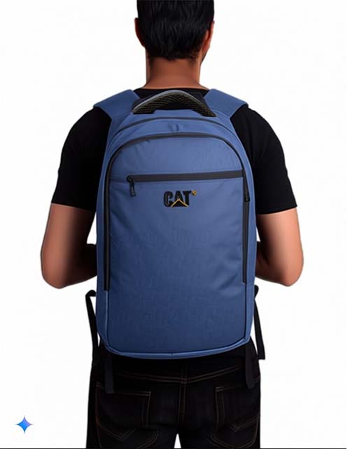 شنطة الاب شنطة الاب توب ماركة cat مصنوعه من قماش أكسفورد مع 2سوستة رئيسة مع تقسيمة داخلية ومكان مخصص للاب توب مدعم ببابلز وسوستة فرعية 