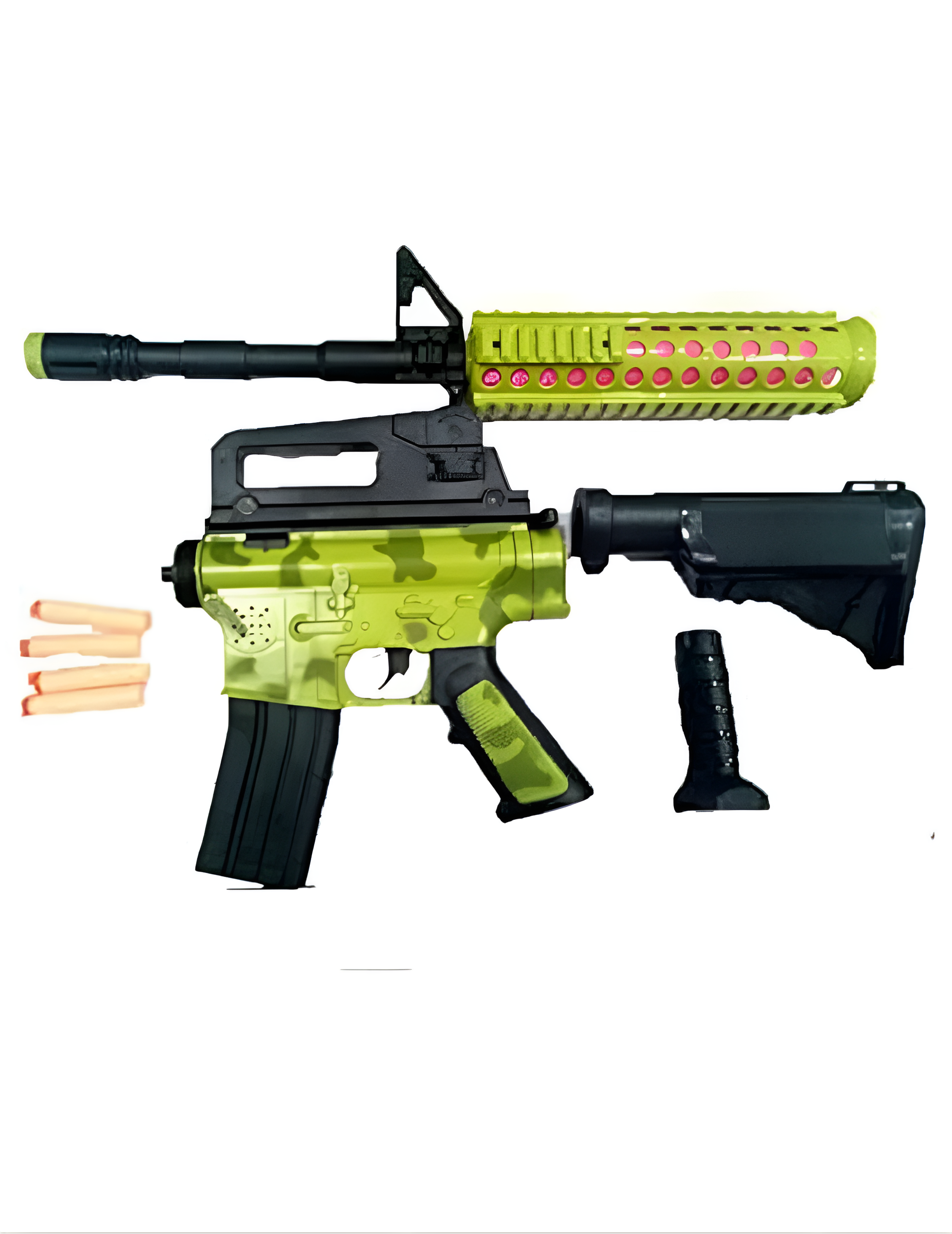 مسدس M16 للأطفال – لعبة أكشن خرافية بتخلي اللعب متعة حقيقية