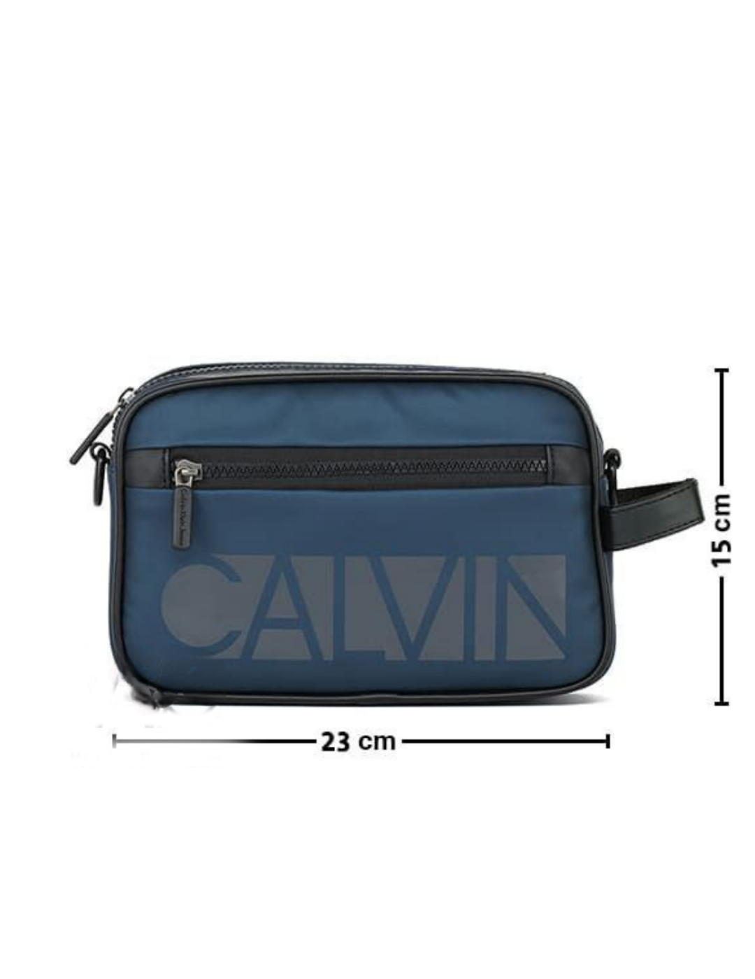 شنطة كروس ماركة calvin خامة وتربروف مع يد جانبية ودراع عريض قابل للتعديل الشنطة سوستة رئيسية