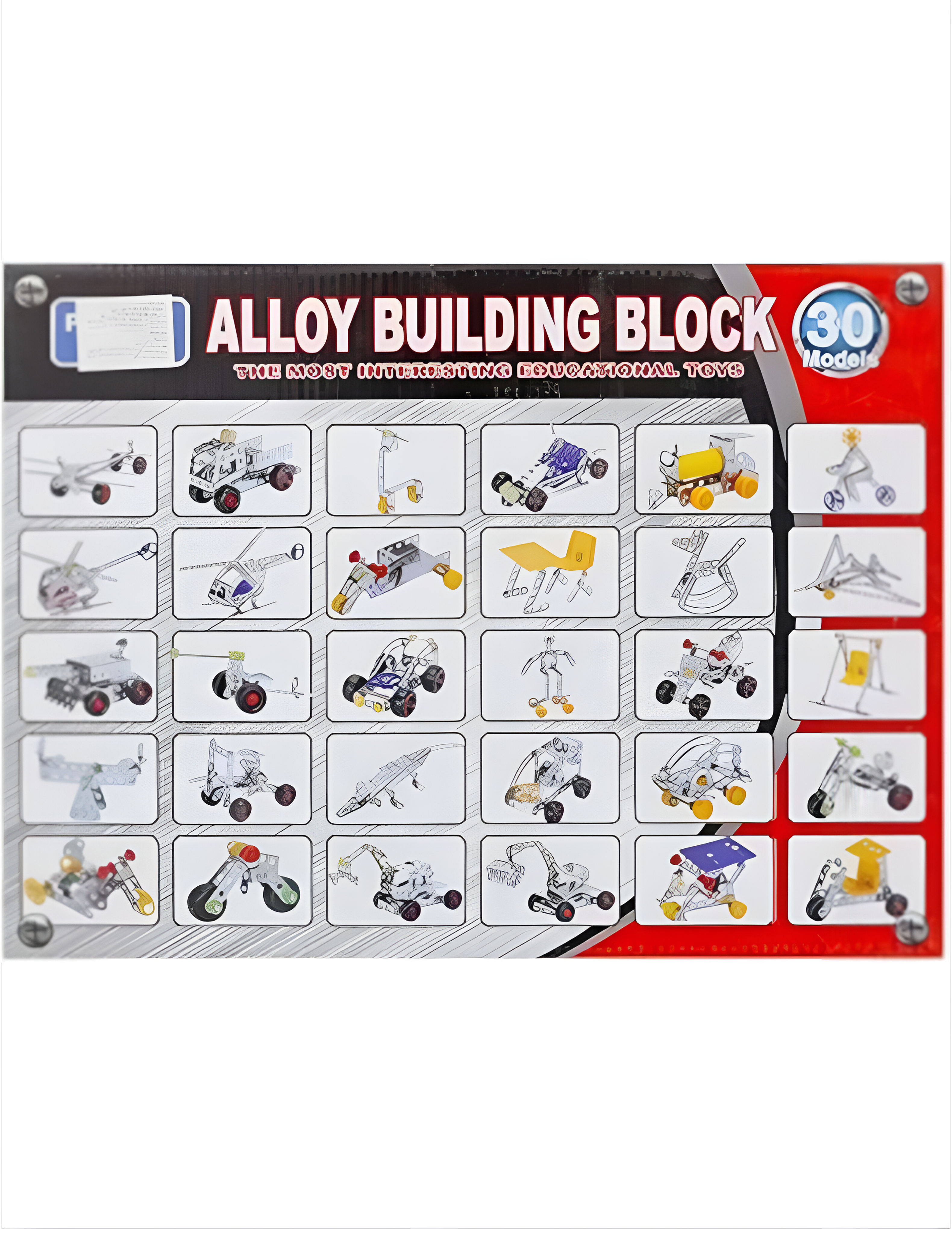 لعبة تركيب معدنية للأطفال – 242 قطعة من PUZZLE TOYS