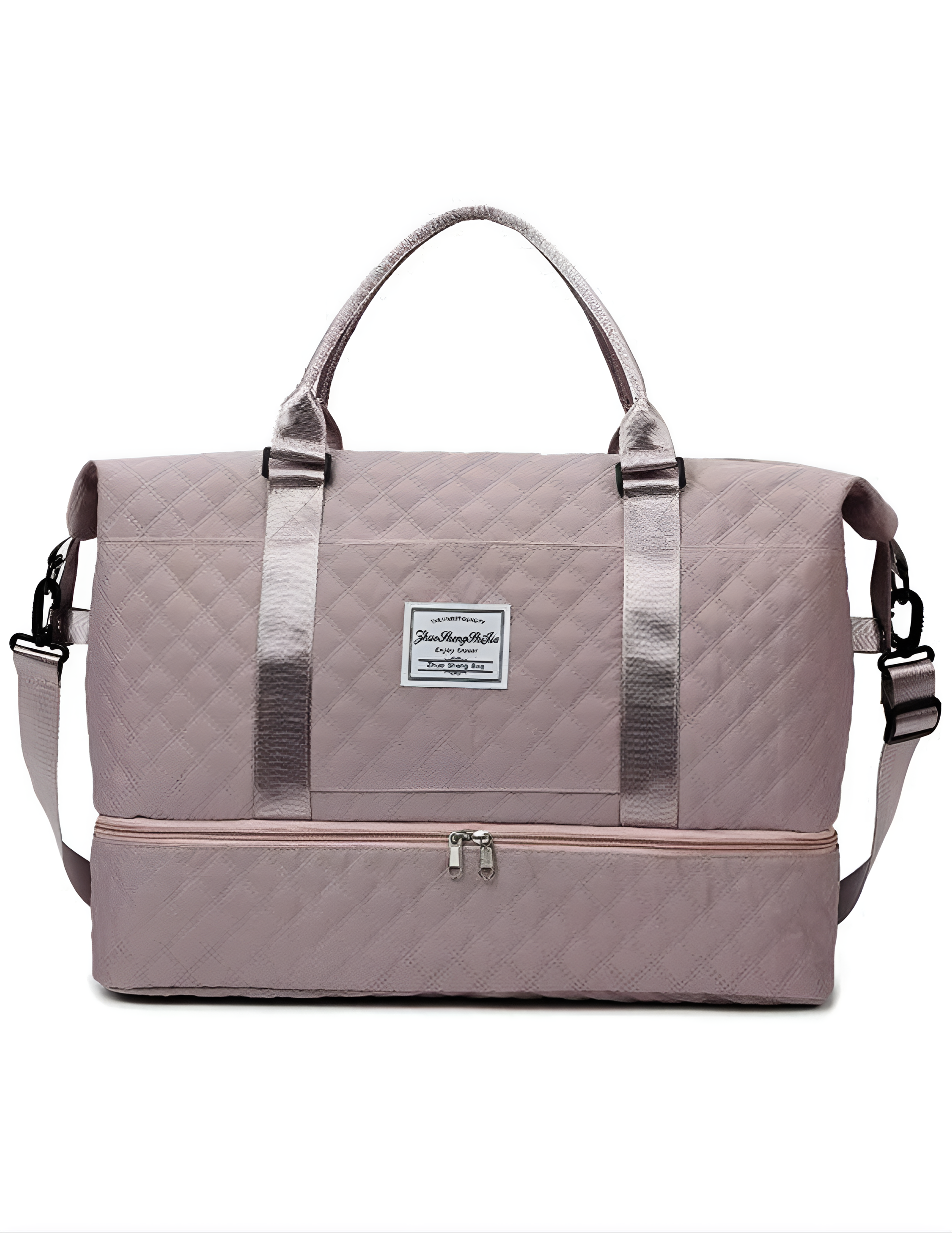 الشنطة هاندباج ماركة "trend one"،خامة وتربروف ودراع قابل للتعديل ويد علوية مزدوجة وحزام ترولي بسوستة فرعية وسوستة توسيع وسوستة معدن.
